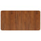 vidaXL Basin Shelf Wall Mounted Steel and Solid Wood Oak