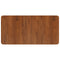 vidaXL Basin Shelf Wall Mounted Steel and Solid Wood Oak
