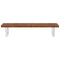 vidaXL Basin Shelf Wall Mounted Steel and Solid Wood Oak
