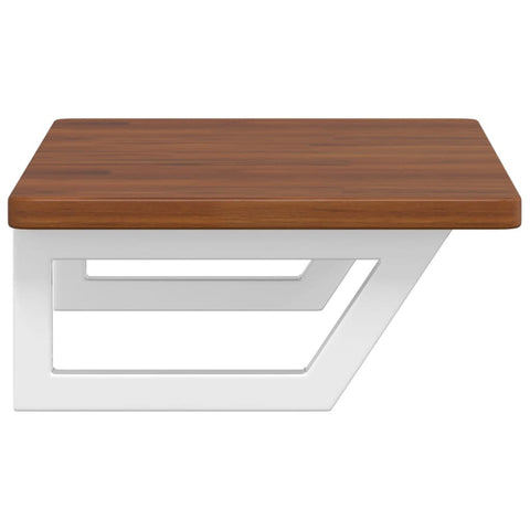 vidaXL Basin Shelf Wall Mounted Steel and Solid Wood Oak