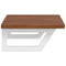 vidaXL Basin Shelf Wall Mounted Steel and Solid Wood Oak