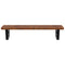 vidaXL Basin Shelf Wall Mounted Steel and Solid Wood Oak