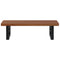 vidaXL Basin Shelf Wall Mounted Steel and Solid Wood Oak