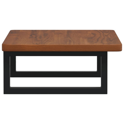 vidaXL Basin Shelf Wall Mounted Steel and Solid Wood Oak