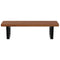 vidaXL Basin Shelf Wall Mounted Steel and Solid Wood Oak