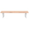 vidaXL Basin Shelf Wall Mounted Steel and Solid Wood Beech