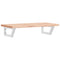 vidaXL Basin Shelf Wall Mounted Steel and Solid Wood Beech