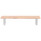 vidaXL Basin Shelf Wall Mounted Steel and Solid Wood Beech
