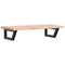 vidaXL Basin Shelf Wall Mounted Steel and Solid Wood Beech