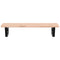 vidaXL Basin Shelf Wall Mounted Steel and Solid Wood Beech