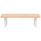 vidaXL Basin Shelf Wall Mounted Steel and Solid Wood Beech