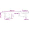 vidaXL Basin Shelf Wall Mounted Steel and Solid Wood Beech