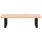 vidaXL Basin Shelf Wall Mounted Steel and Solid Wood Beech