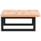vidaXL Basin Shelf Wall Mounted Steel and Solid Wood Beech
