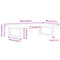 vidaXL Basin Shelf Wall Mounted Steel and Solid Wood Beech