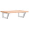 vidaXL Basin Shelf Wall Mounted Steel and Solid Wood Beech