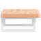 vidaXL Basin Shelf Wall Mounted Steel and Solid Wood Beech