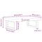 vidaXL Basin Shelf Wall Mounted Steel and Solid Wood Beech