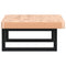 vidaXL Basin Shelf Wall Mounted Steel and Solid Wood Beech