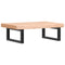 vidaXL Basin Shelf Wall Mounted Steel and Solid Wood Beech
