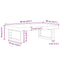 vidaXL Basin Shelf Wall Mounted Steel and Solid Wood Beech