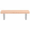 vidaXL Basin Shelf Wall Mounted Steel and Solid Wood Beech