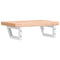 vidaXL Basin Shelf Wall Mounted Steel and Solid Wood Beech