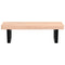 vidaXL Basin Shelf Wall Mounted Steel and Solid Wood Beech