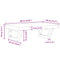 vidaXL Basin Shelf Wall Mounted Steel and Solid Wood Beech