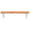 vidaXL Basin Shelf Wall Mounted Steel and Solid Wood Beech