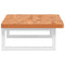 vidaXL Basin Shelf Wall Mounted Steel and Solid Wood Beech