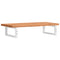 vidaXL Basin Shelf Wall Mounted Steel and Solid Wood Beech