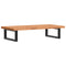 vidaXL Basin Shelf Wall Mounted Steel and Solid Wood Beech