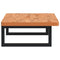 vidaXL Basin Shelf Wall Mounted Steel and Solid Wood Beech
