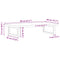 vidaXL Basin Shelf Wall Mounted Steel and Solid Wood Beech