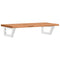 vidaXL Basin Shelf Wall Mounted Steel and Solid Wood Beech
