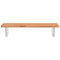 vidaXL Basin Shelf Wall Mounted Steel and Solid Wood Beech