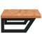 vidaXL Basin Shelf Wall Mounted Steel and Solid Wood Beech
