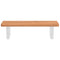 vidaXL Basin Shelf Wall Mounted Steel and Solid Wood Beech