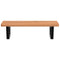 vidaXL Basin Shelf Wall Mounted Steel and Solid Wood Beech