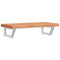 vidaXL Basin Shelf Wall Mounted Steel and Solid Wood Beech