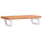 vidaXL Basin Shelf Wall Mounted Steel and Solid Wood Beech