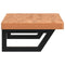 vidaXL Basin Shelf Wall Mounted Steel and Solid Wood Beech