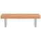 vidaXL Basin Shelf Wall Mounted Steel and Solid Wood Beech