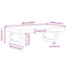 vidaXL Basin Shelf Wall Mounted Steel and Solid Wood Beech