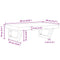 vidaXL Basin Shelf Wall Mounted Steel and Solid Wood Beech
