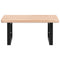 vidaXL Basin Shelf Wall Mounted Steel and Solid Wood Oak