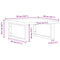 vidaXL Basin Shelf Wall Mounted Steel and Solid Wood Oak