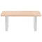 vidaXL Basin Shelf Wall Mounted Steel and Solid Wood Oak