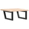 vidaXL Basin Shelf Wall Mounted Steel and Solid Wood Oak